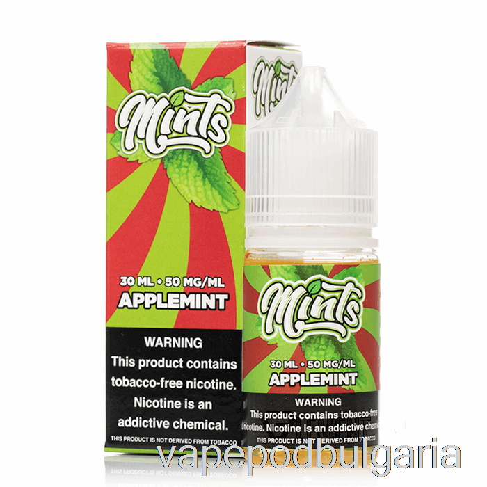 Vape 10000 Дръпки Applement Salts - Mints Vape Co - 30ml 30mg
